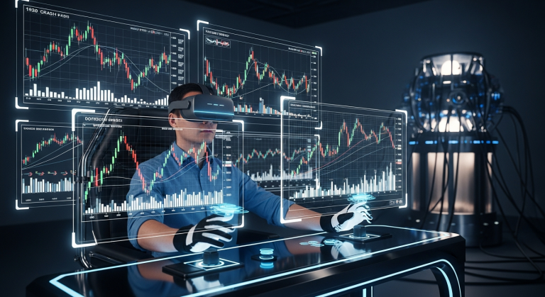 과거 주식 시장 데이터를 기반으로 투자 전략을 테스트하는 타임머신 콘셉트