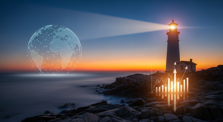 초보 투자자를 위한 글로벌 투자 안내의 등대 이미지