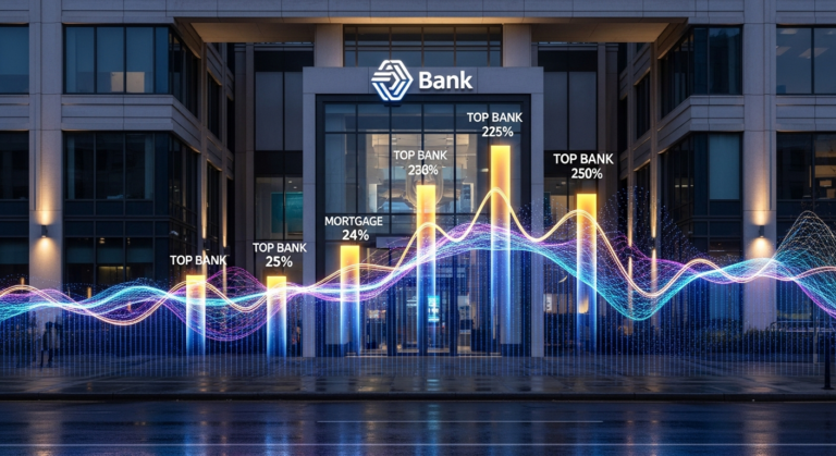 2026년 최저금리은행의 경쟁을 상징하는 은행 외관 이미지